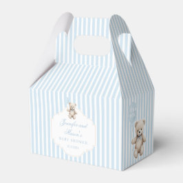 Caixinha De Lembrancinhas Chá De Bebê Do Urso Azul, Bonito, Obrigado