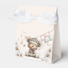 Caixinha De Lembrancinhas Chá de Bebê do Urso Teddy Caprichoso