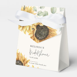 Caixinha De Lembrancinhas Chá de Bebê Floral de Eucalipto e Girassol