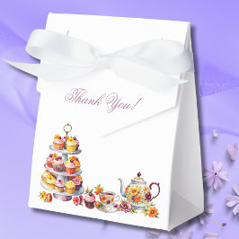 Caixinha De Lembrancinhas Chá de Bebê Floral Rosa Lilás Caprichoso Casamento