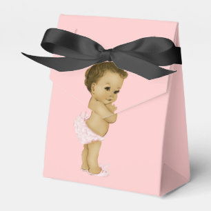 Caixinha De Lembrancinhas Chá de Bebê Menina Princesa Rosa Africana American
