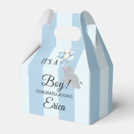 Caixinha De Lembrancinhas Chá de Bebê Menino 10cm x 6cm x 13cm