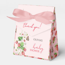 Caixinha De Lembrancinhas Chá de Bebê Morango