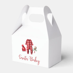 Caixinha De Lembrancinhas Chá de Bebê Santa Baby Natal