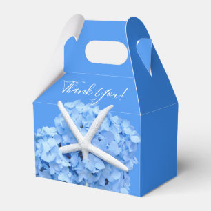 Caixinha De Lembrancinhas chá de casamento Obrigado Starfish Blue