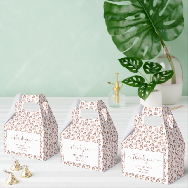 Caixinha De Lembrancinhas Chá de fraldas Arco-Íris Neutro de Gênero (Múltiplo)