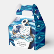 Chá de fraldas Boho Ocean Waves
