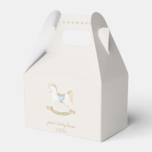 Caixinha De Lembrancinhas Chá de fraldas Boho Vintage Rocking Horse Cowboy