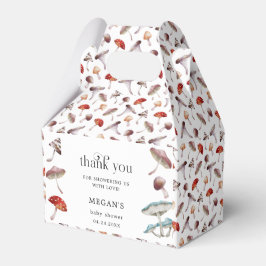 Caixinha De Lembrancinhas Chá de fraldas da floresta de cogumelo