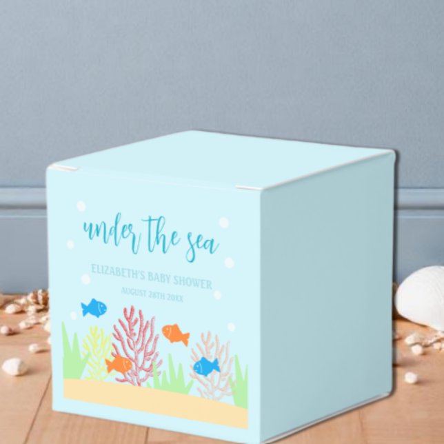 Caixinha De Lembrancinhas Chá de fraldas da Vida do Mar (Criador carregado)