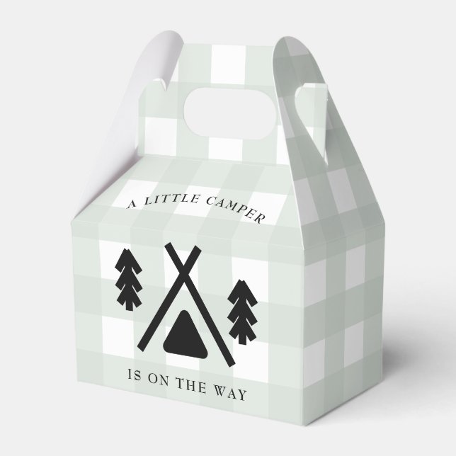 Caixinha De Lembrancinhas Chá de fraldas de acampamento (Frente)