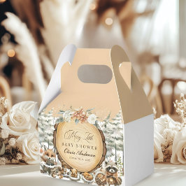 Caixinha De Lembrancinhas Chá de fraldas de Animais da Floresta Ocidental