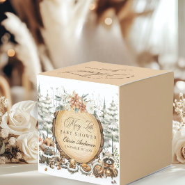 Caixinha De Lembrancinhas Chá de fraldas de Animais da Floresta Ocidental