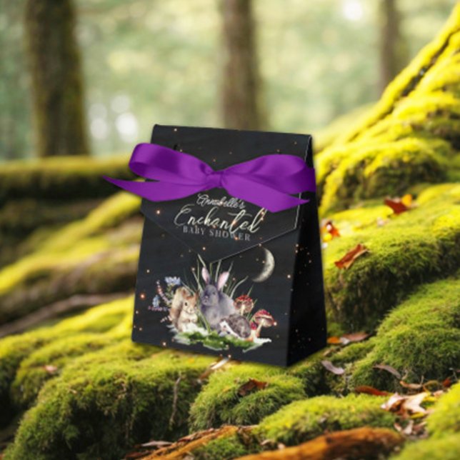 Caixinha De Lembrancinhas Chá de fraldas de Animais Florestais Encantados (Criador carregado)