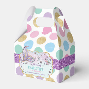 Caixinha De Lembrancinhas chá de fraldas de aniversário da Sereia do Bolin