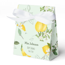 Chá de fraldas de Aquarela com Limões em Bom Sapo