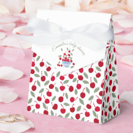Caixinha De Lembrancinhas Chá de fraldas de Aquarela do Tema Cherry