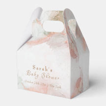 Chá de fraldas de Aquarela Verde Elegante