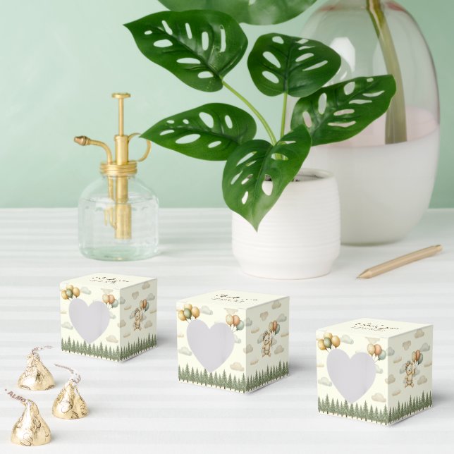 Caixinha De Lembrancinhas Chá de fraldas de Aventuras de Urso Flutuante Obri (Múltiplo)