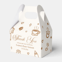 Chá de fraldas De Café Obrigado