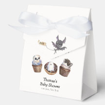 Chá de fraldas de cupcake de Boo Halloween