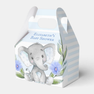Caixinha De Lembrancinhas Chá de fraldas de Elefante Cuja Cobra De Aquarela