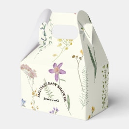 Caixinha De Lembrancinhas Chá de fraldas de flor selvagem Boho