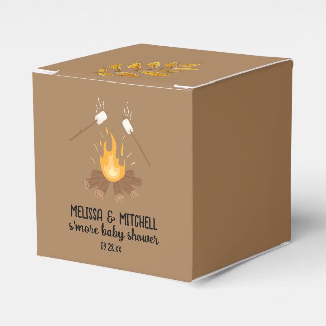 Caixinha De Lembrancinhas Chá de fraldas de fogueira mais obrigado (Frente)