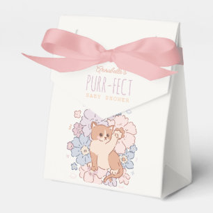Caixinha De Lembrancinhas Chá de fraldas De Garota Floral De Gatos Cortes Pu
