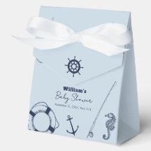 Chá de fraldas de Garoto Elegante Minimalista Azul