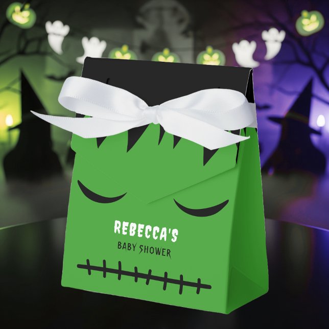 Caixinha De Lembrancinhas Chá de fraldas de Halloween do Monstro Frankenstei (Frankenstein Monster Halloween Baby Shower Favor Boxes
)
