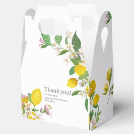 Caixinha De Lembrancinhas Chá de fraldas de limão, Bebê do Ciao, Tema Italia