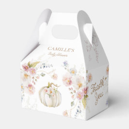 Caixinha De Lembrancinhas Chá de fraldas de Menina de Abóbora