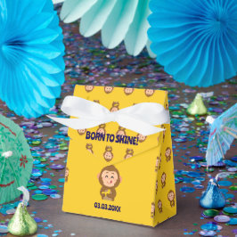 Caixinha De Lembrancinhas Chá de fraldas de Menino do Macaco Bonito