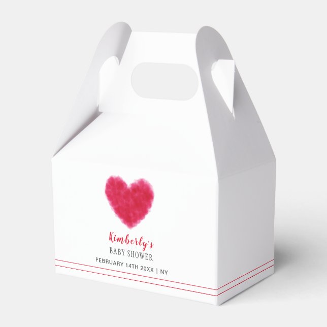 Caixinha De Lembrancinhas Chá de fraldas de Namorados de quadros bonitos (Frente)