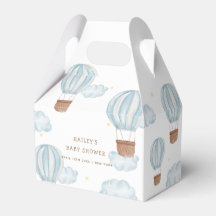 Chá de fraldas de Nuvem de Balão de Ar Quente Azul