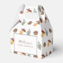 Chá de fraldas de Padrão de Flor de Natal no inver