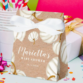 Caixinha De Lembrancinhas Chá de fraldas de queda de uma manivela branca