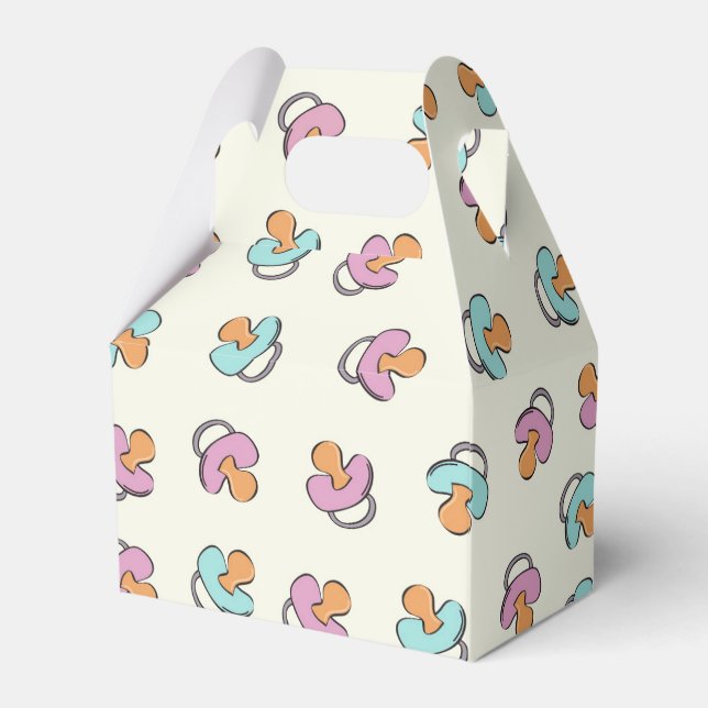 Caixinha De Lembrancinhas Chá de fraldas de Revisão de Gênero Pacificador Ad (Frente)