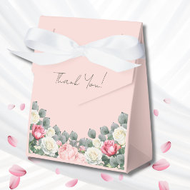 Caixinha De Lembrancinhas Chá de fraldas de Rosas de Jardim de Vintagem Rosa