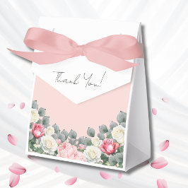 Caixinha De Lembrancinhas Chá de fraldas de Rosas de Jardim de Vintagem Rosa