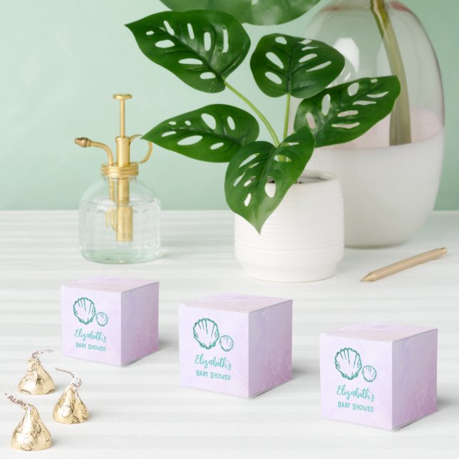 Caixinha De Lembrancinhas Chá de fraldas de Seashell (Múltiplo)