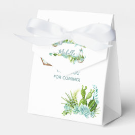 Caixinha De Lembrancinhas Chá de fraldas de Sucultivos de Terrário de Vidro 