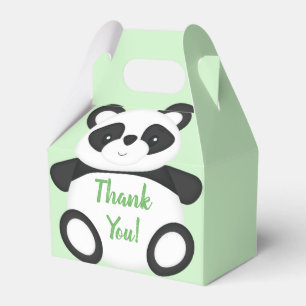 Caixinha De Lembrancinhas Chá de fraldas de Urso de Panda Verde
