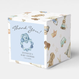 Caixinha De Lembrancinhas Chá de fraldas do Anel de Teação de Vintage Waterc