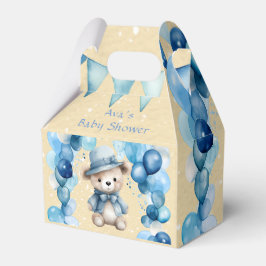 Caixinha De Lembrancinhas Chá de fraldas do Garoto do Balão do Urso Teddy