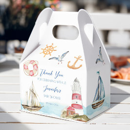 Caixinha De Lembrancinhas Chá de fraldas do tema navegação marítima náutica