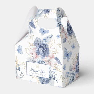 Caixinha De Lembrancinhas Chá de fraldas Dourado de Garoto de Borboleta