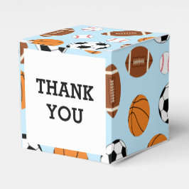 Caixinha De Lembrancinhas Chá de fraldas Esportivo Coed Theme Boy Blue