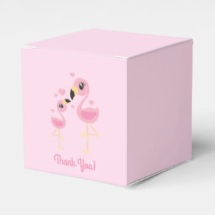 Caixinha De Lembrancinhas Chá de fraldas Flamingo Cute Tropical